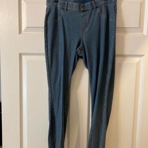 Light wash jean leggings